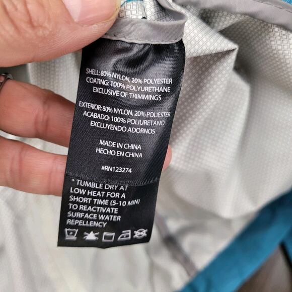 Paradox Rain Jacket Women M Blue Hooded Zip Pockets Lightweight Polyurethane - Picture 8 of 8